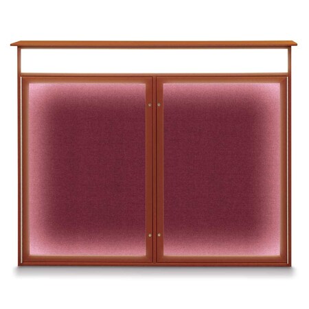 United Visual Products Open Faced Traditional Corkboard, 72x36" UV645A-GOLD-RUBBER